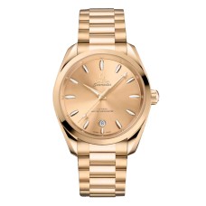 Relógio feminino Omega Seamaster Aqua Terra Shades 38mm, amarelo, O22050382008001