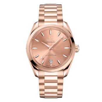 Relógio feminino Omega Seamaster Aqua Terra Shades 38mm, rosa O22050382010001