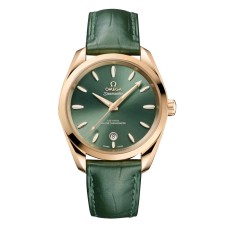 Relógio feminino Omega Seamaster Aqua Terra Shades 38mm, verde, O22053382010001