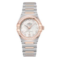 Réplica do Relógio Omega Constellation 29 mm para Mulheres Cinza O13125292099001