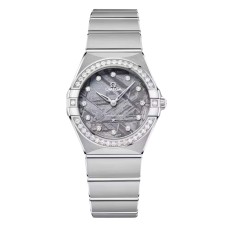 Relógio feminino Omega Constellation 28mm, roxo O13115286099001 Relógio feminino Omega Constellation 28mm, roxo O13115286099001