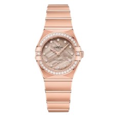 Relógio feminino Omega Constellation 25mm, cor bege O13155256099002 Relógio feminino Omega Constellation 25mm, cor bege O13155256099002