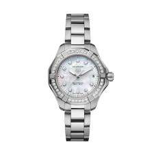Relógio feminino TAG Heuer Aquaracer Professional 200 Solargraph 34mm em madrepérola com diamantes WBP1314.BA0005 Relógio feminino TAG Heuer Aquaracer Professional 200 Solargraph 34mm em madrepérola com diamantes WBP1314.BA0005