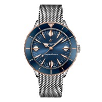 Relógio masculino Breitling Superocean Heritage '57 Highlands Capsule 38mm azul com 2 pulseiras U10340161C1A1 Relógio masculino Breitling Superocean Heritage '57 Highlands Capsule 38mm azul com 2 pulseiras U10340161C1A1