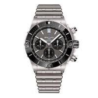 Relógio masculino Breitling Super Chronomat B01 44mm em aço inoxidável cinza EB0136251M1E1 Relógio masculino Breitling Super Chronomat B01 44mm em aço inoxidável cinza EB0136251M1E1