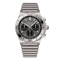 Relógio masculino Breitling Chronomat B01 42mm em aço inoxidável cinza EB0134101M1E1