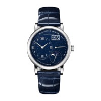 Imitação A. Lange & Sohne Little Lange 1 fase da lua esfera azul 182.086 Imitação A. Lange & Sohne Little Lange 1 fase da lua esfera azul 182.086