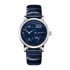 Imitação A. Lange & Sohne Little Lange 1 fase da lua esfera azul 182.086