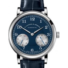 Um relógio Lange&Söhne 1815 Up/Down em ouro branco/azul/Wempe 234.041