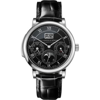 A. Lange & Söhne Saxonia Minute Repeater Perpetual 607.091FE Platinum Black Enamel
