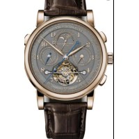 Um relógio Lange & Söhne 1815 Tourbógrafo Perpétuo Mel Dourado, uma homenagem a F.A. Lange.