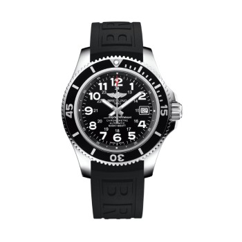 Réplica do Breitling Superocean II Automático com Mostrador Preto Masculino A17365C91B1S2