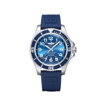 Réplica do Breitling Superocean II Automático com Mostrador Azul Masculino A17365D11C1S2