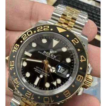 Rolex GMT-Master II 126713 com bisel de cerâmica preto/cinza Rolex GMT-Master II 126713 com bisel de cerâmica preto/cinza