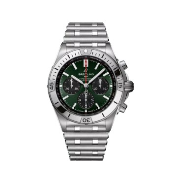 Breitling Chronomat B01 42 AB0134101L2A1 Aço Inoxidável Verde Rouleaux Breitling Chronomat B01 42 AB0134101L2A1 Aço Inoxidável Verde Rouleaux
