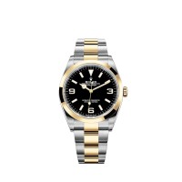 Réplica do Rolex Explorer em Rolesor Oystersteel e ouro amarelo 18 quilates M124273-0001