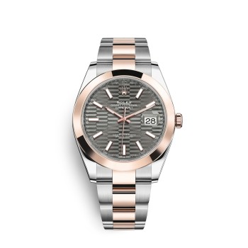 Relógio Rolex Datejust 41 em aço Oystersteel e ouro Everose M126301-0019