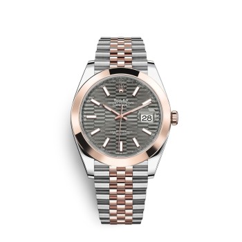 Relógio Rolex Datejust 41 em aço Oystersteel e ouro Everose M126301-0020