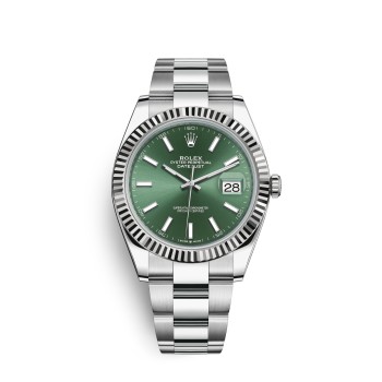 Relógio Rolex Datejust 41 em aço Oystersteel e ouro branco M126334-0027