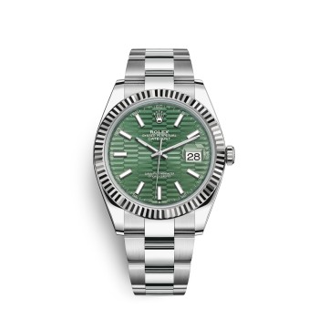 Relógio Rolex Datejust 41 em aço Oystersteel e ouro branco M126334-0029