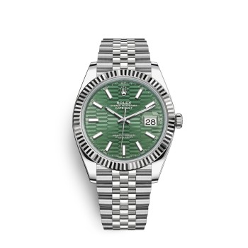 Relógio Rolex Datejust 41 em aço Oystersteel e ouro branco M126334-0030 Relógio Rolex Datejust 41 em aço Oystersteel e ouro branco M126334-0030