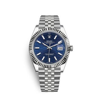 Relógio Rolex Datejust 41 em aço Oystersteel e ouro branco M126334-0032