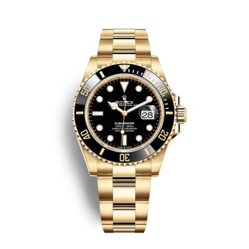 Rolex Submariner Date em ouro amarelo 18k com bisel Cerachrom preto