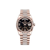 Réplica do Rolex Day-Date 36 em ouro Everose 18k M128235-0042