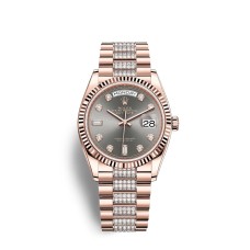 Relógio Rolex Day-Date 36 em ouro Everose 18 quilates M128235-0051 Relógio Rolex Day-Date 36 em ouro Everose 18 quilates M128235-0051