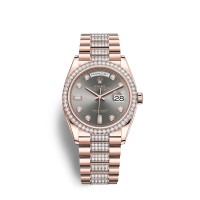 Relógio Rolex Day-Date 36 em ouro Everose 18 quilates M128345RBR-0053