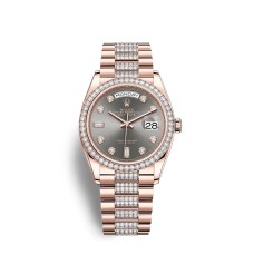 Relógio Rolex Day-Date 36 em ouro Everose 18 quilates M128345RBR-0053 Relógio Rolex Day-Date 36 em ouro Everose 18 quilates M128345RBR-0053