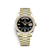 Relógio Rolex Day-Date 40 em ouro amarelo 18 quilates e diamantes M228398TBR-0038