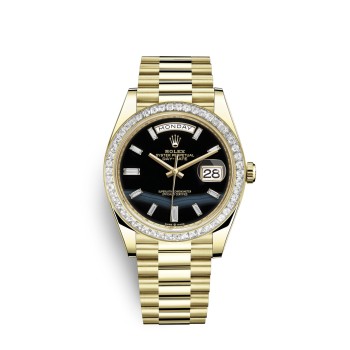 Relógio Rolex Day-Date 40 em ouro amarelo 18 quilates e diamantes M228398TBR-0038