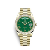 Relógio Rolex Day-Date 40 em ouro amarelo 18 quilates e diamantes M228398TBR-0039