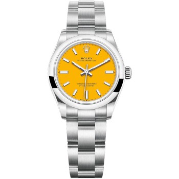Rolex Oyster Perpetual 31 com mostrador amarelo