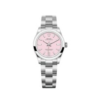 Rolex Oyster Perpetual 31 com mostrador rosa-chiclete