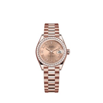 Réplica do Rolex Lady-Datejust em ouro Everose 18K M279135RBR-0027