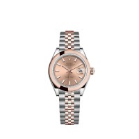 Réplica Rolex Lady-Datejust Rolesor, combinação de aço Oystersteel e ouro Everose 18 quilates M279161-0023