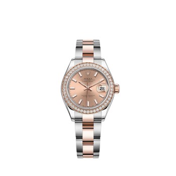 Réplica Rolex Lady-Datejust Everose Rolesor Oystersteel em ouro 18k M279381RBR-0024
