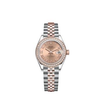 Réplica do Rolex Lady-Datejust em Rolesor Oystersteel com ouro Everose 18K M279381RBR-0025 Réplica do Rolex Lady-Datejust em Rolesor Oystersteel com ouro Everose 18K M279381RBR-0025