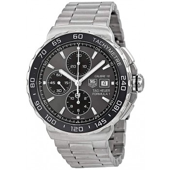 Réplica Tag Heuer Formula 1 Cinza Mostrador de Aço Inoxidável Masculino CAU2010.BA0874