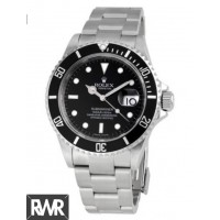 Rolex Submariner Black Index Dial Oyster Pulseira de aço inoxidável 16610-BKSO Réplica relogio