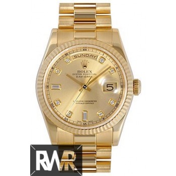 Réplica Rolex Day-Date II 218238-83218 Mostrador champanhe