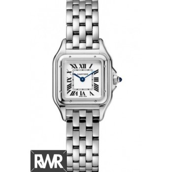 Réplica do relógio Cartier Panthere de Mostrador prateadofeminino aço inoxidável WSPN0006