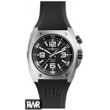 Réplica relogio Bell & Ross Marine Automático BR 02-92 Fibra de Aço