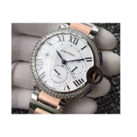 Réplica Cartier Ballon Bleu Chronograph aco inoxidável & Diamantes Marcas Brancas