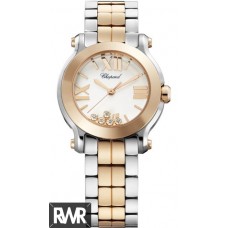 Réplica do relógio Chopard Happy Sport Round Quartzo 30mm Senhoras 278509-6003