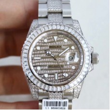 Réplica Rolex GMT-Master II 116769 WT Aco Inoxidável & Diamantes Diamond Dial