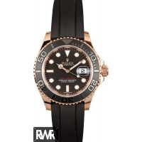 Réplica relogio Rolex Oyster Perpetual Yacht-Master 40 116655-Oysterflex bracelete