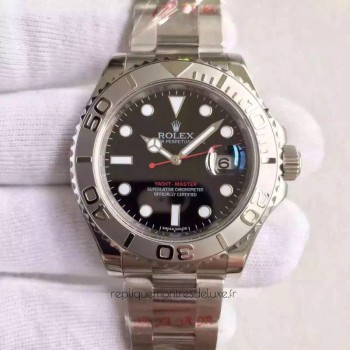 Réplica Rolex Yacht-Master 40 116622 Aco Inoxidável Marcador Preto